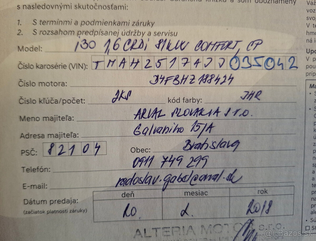 HYUNDAI i30 1,6 CRDi r.v. 2018 - 20