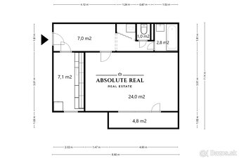 ABSOLUTE REAL /1i byt v BA Ružinove,Haburská,48.5 m2, balkón - 20