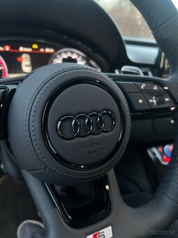 AUDI KOŽENÝ EXCLUSIVE VOLANT +AIRBAG+F1 PADLA BIELA/ČIERNA - 20