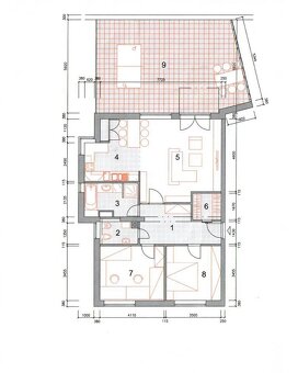VZDUŠNÝ 3-IZB. BYT, TERASA 54,07 m², GARÁŽ, TEHLOVÁ STAVBA - 20