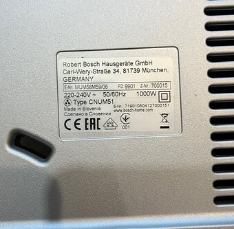Bosch MUM 58M59 1000w kuchynsky robot - 20