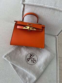 Hermes kelly mini kabelka oranžová - 20