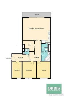 Predaj 4 izb. bytu v Cubicone, parking, pivnica, loggia - 20