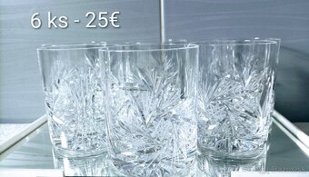 Krištáľ - misa , váza , poháre, - 20