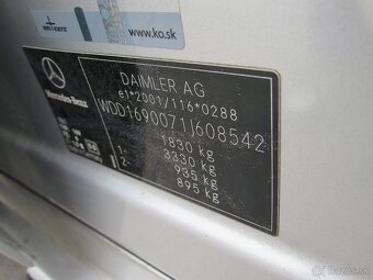 Mercedes-Benz A 180 CDI - Malá spotreba/ splatka od 92,-€ - 20