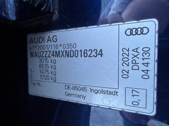 Audi Q7 3.0TDi 210kw S-line r.v 2022 7 miestna - Odpočet DPH - 20