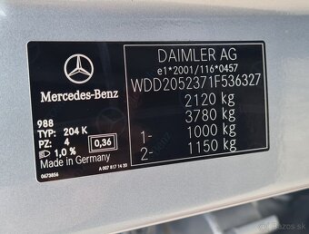 MERCEDES-BENZ C TRIEDA KOMBI 200 D - 20