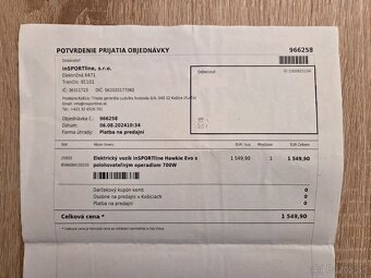 Elektrický invalidný vozík inSPORTline - 20