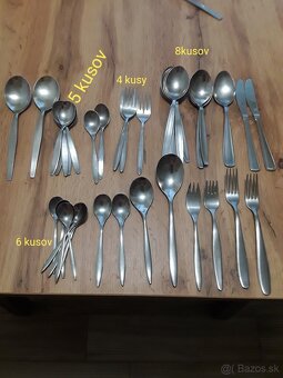 Príbor, brúsené misky.. Retro - 20