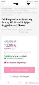 Nepouživané púzdro Spigen Rugged Armor na Samsung S22 Ultra - 20