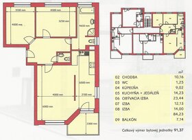 Rezervovane3 izbový byt s nadštandardnou výmerou a garážou - 20