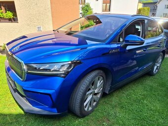 Škoda Enyaq iV 60,modrá RS metalíza,132kW,kamera,2021-tka - 20