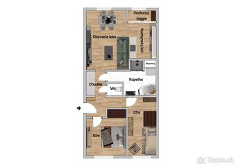 Štýlový 3 izb.byt 68 m2, Ostravská-Železníky, blízko Mobelix - 20