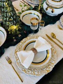 Nová pozlátená obedová súprava Thun pre 12 osôb-posielam - 20