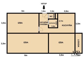 KOMPLETNE REKONŠTRUOVANÝ 3 IZB. BYT S LOGGIOU, 68M2, HOLLÉHO - 20
