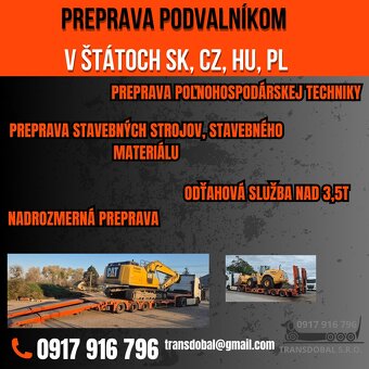 ✅️ Preprava strojov s podvalníkom 0917 916 796 🔸️NONSTOP🔸 - 20