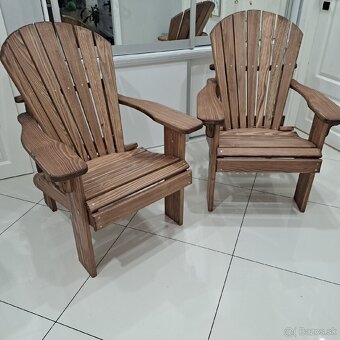 Záhradné sedenie, Lavicka,Adirondack,drevené kreslo z masívu - 20