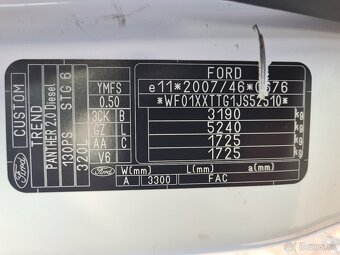 FORD TRANSIT CUSTOM 2.0TDCI ECOBLUE TREND L2 - 20