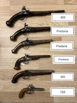 Starožitné pištole pušky - 20