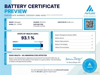 Volkswagen ID.3 PRO 58 kWh SOH 93,1% - ZÁRUKA - 20