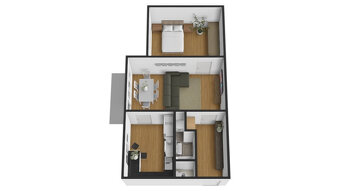 Na predaj 2-izbový byt v centre mesta Vrútky - 20