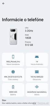 Asus rog phone 6 pro 18/512gb herny telefon. - 20