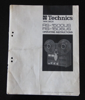 ♫♫ kotúčový magnetofón TECHNICS RS 1500 US ♫♫ - 20