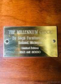 Staré Podlahové Čtvrťové Hodiny Sligh Millennium - 20