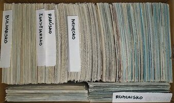 Pohľadnice - Nem., Rak., Šva., Bul., Rum. - 995 kusov - 20