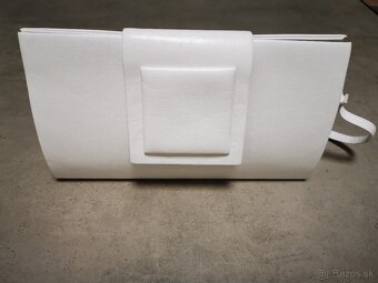 Biele a strieborné lodičky + kabelka - 20