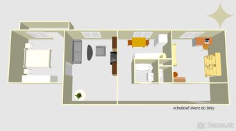 Na predaj slnečný 3 izbový byt s balkónom v centre mesta LC - 20