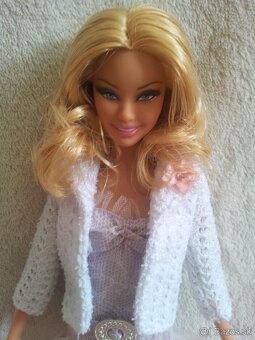 Zberatelska Barbie Basics , svadobne saty pre Barbie - 20