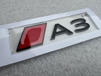 VW AUDI logo emblemy R R-line S RS 3 A3 original - 20