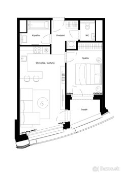 Prenájom 2-izbového bytu v Sky Parku s výhľadom na hrad - 20