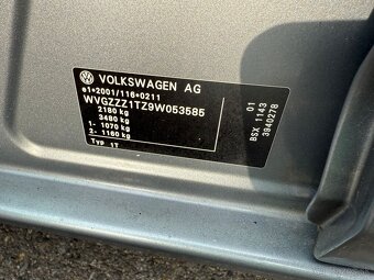 ►VW TOURAN 2,0 MPI CNG MPI - 80 kW, DEŠŤ. SENZOR◄ - 20
