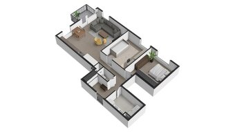 ZNÍŽENÁ CENA Nadštandardný 3-izbový byt s balkónom - 20