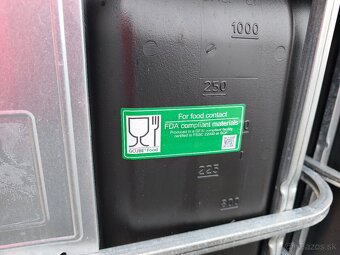 Certifikované potravinárske 1000l IBC kontajnery - 20