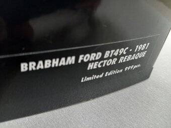 F1 BRABHAM FORD BT49C HECTOR REBAQUE 1981 MINICHAMPS 1:18 - 20