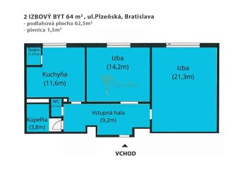 2-izb. na ul. Plzenská, Nové Mesto - 20