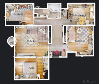 NA PREDAJ VEĽKÝ 4 IZBOVÝ BYT - 96 M2 - DVE LODŽIE, VIEDENSKÁ - 20