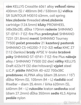 Crossový bicykel ALPINA ECO C20 , 28"-stav nového bicykla - 20