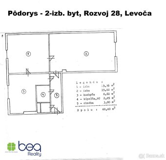 NA PREDAJ: 2-izb. byt, vlastné kúrenie a ohrev vody, Levoča - 20