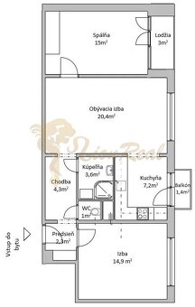 3-izb. byt, Sibírska ul., Nové mesto, balkón, lodžia, po rek - 20