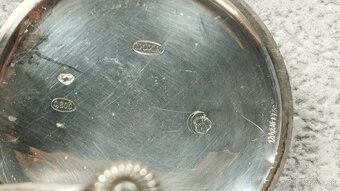 Starožitné pánské švýcarské kapesní STŘÍBRNÉ hodinky DOXA - 20