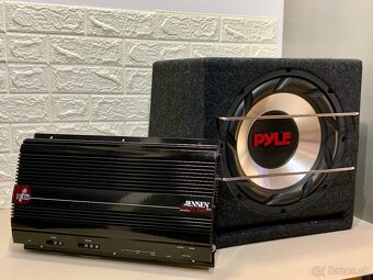Subwoofer do autá PYLE + zosilovač JENSEN - 20