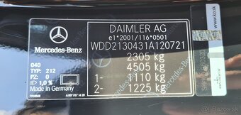 MERCEDES-BENZ E TRIEDA SEDAN 200 4MATIC A/T - 20