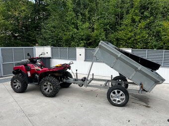 Kawasaki Brute Force 750+Výklopný Vozík+Radlica na sneh - 20