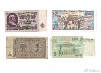 Zbierka bankoviek - rôzne po 2eur + Kubánske mince (doplnené - 20