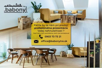 BABONY TRE - PRENÁJOM - Rodinný dom so záhradou a garážou, L - 20