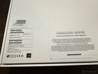 MacBook Air M1 13" 8/256 GB - 100% batéria a stav - 20